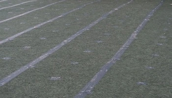 防草シート敷き