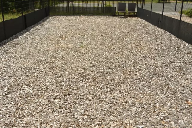 ウッドチップ敷き